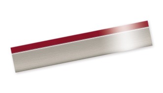 Bordo plastica PMMA Alluminio/Rosso Scuro Lucido HIGH-GLOSS
