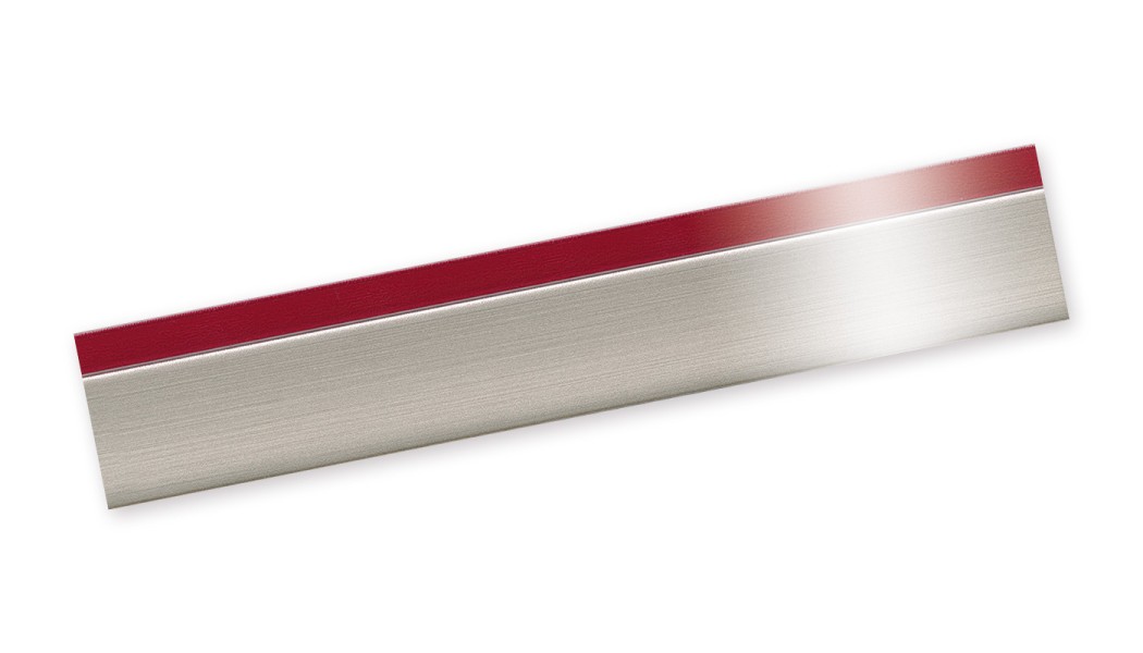 Bordo Plastica PMMA - Alluminio/Rosso Scuro Lucido High-gloss